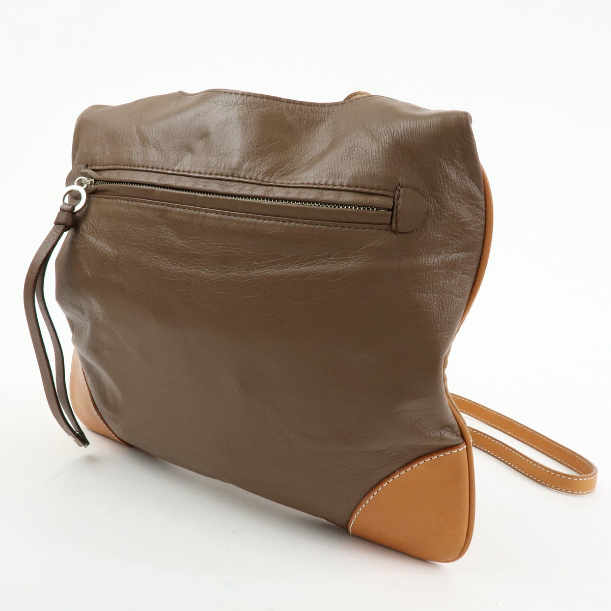 Burberry Blue Label Suede Brown Suede Shoulder Bag Bag (Pre-Owned)