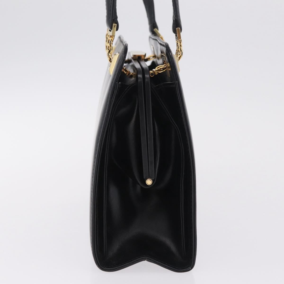 Gucci Vintage Leather Black Leather Tote Bag Bag (Pre-Owned)