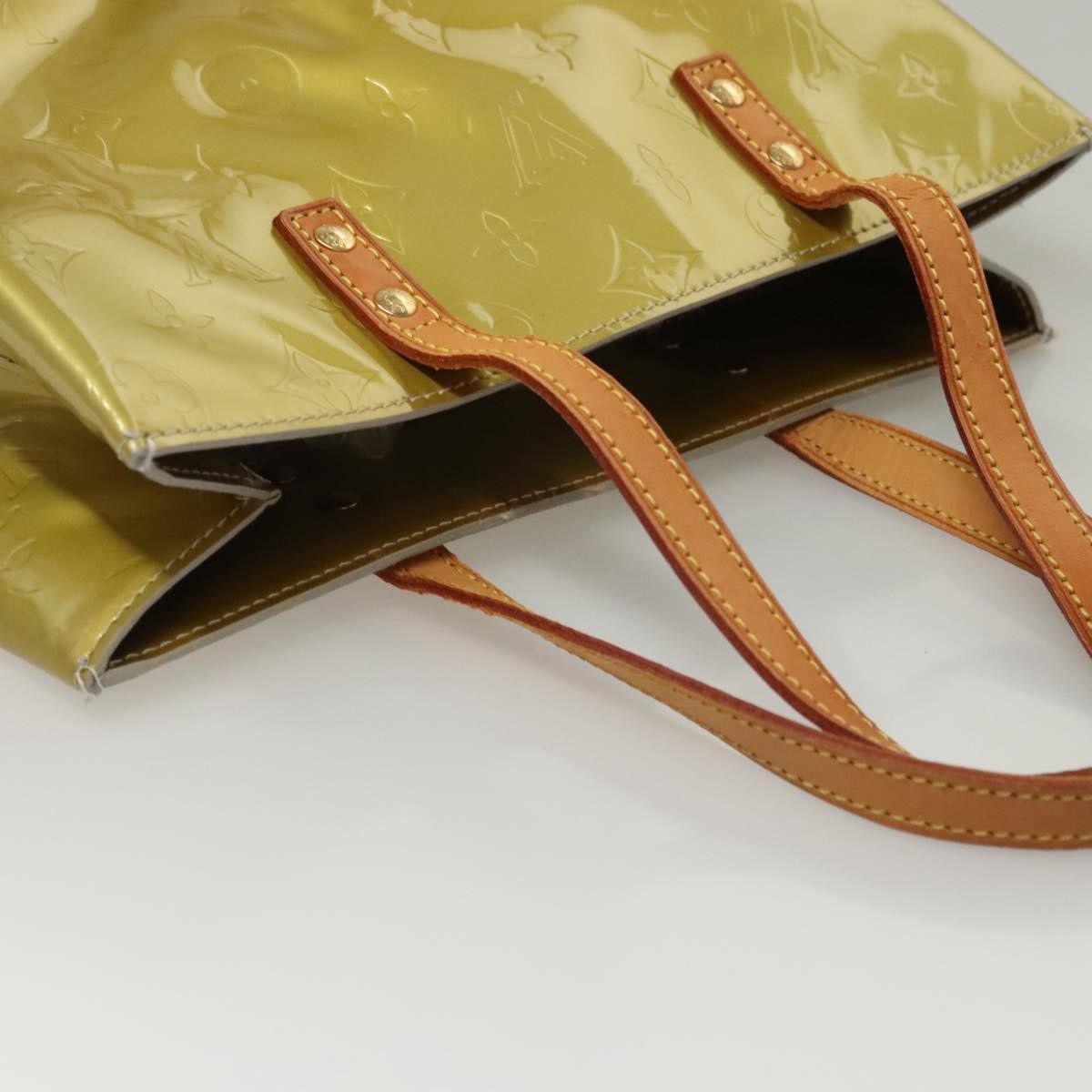 Louis Vuitton Reade Monogram Vernis Yellow Patent_Leather Tote Bag Bag (Pre-Owned)