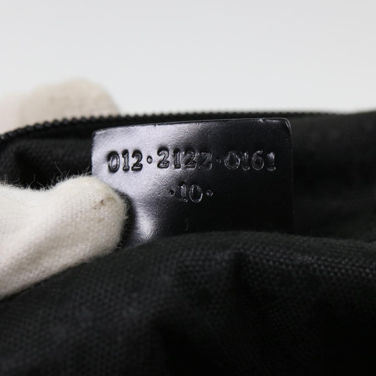 Gucci Boston Nylon Black Nylon Travel Bag Bag (Pre-Owned)