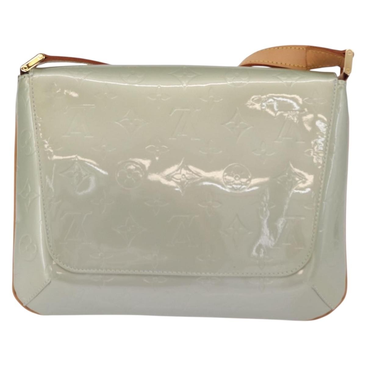Louis Vuitton Thompson Street Monogram Vernis Gray Patent_Leather Shoulder Bag Bag (Pre-Owned)