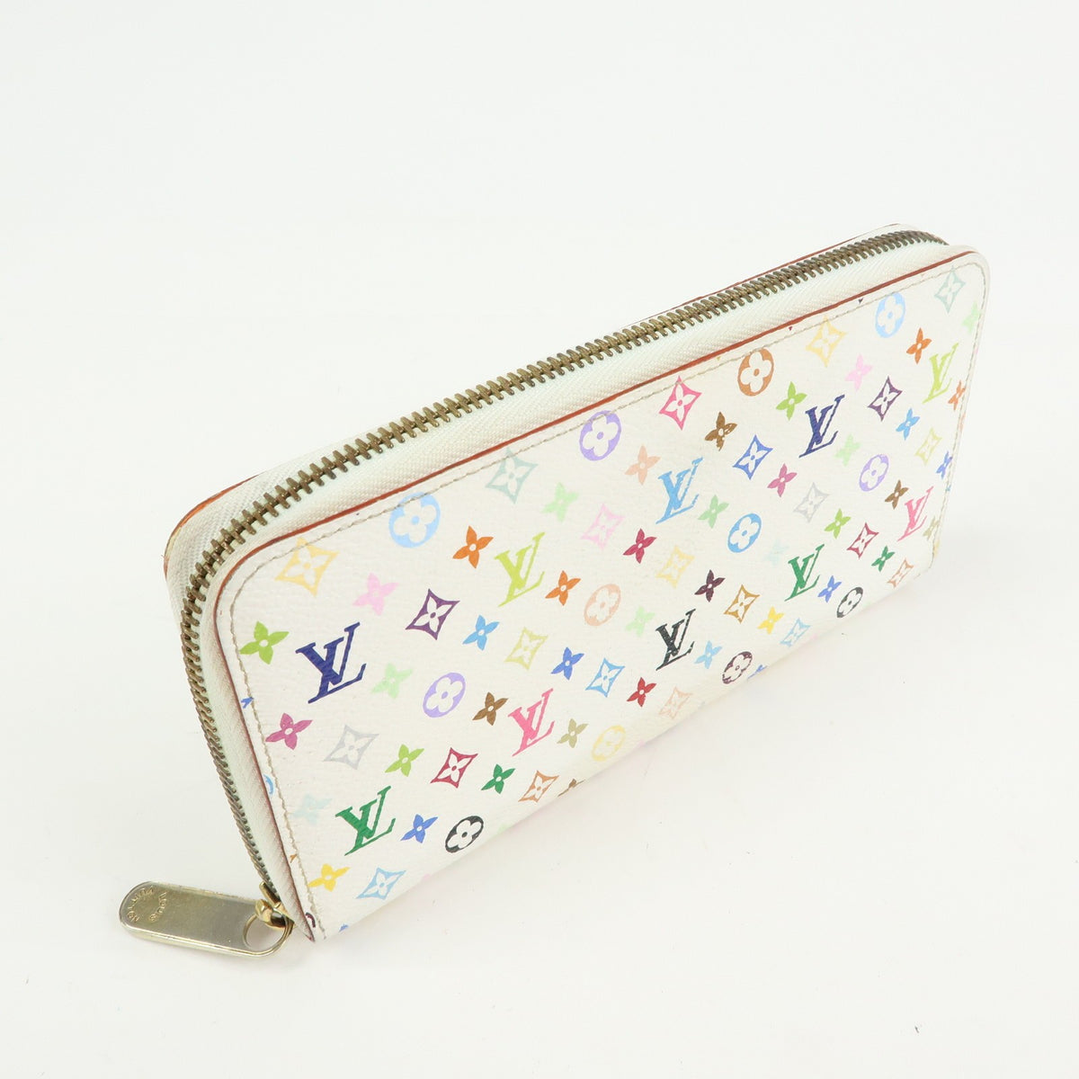 Louis Vuitton Zippy Monogram Multicolor White Canvas Wallets Accessory (Pre-Owned)