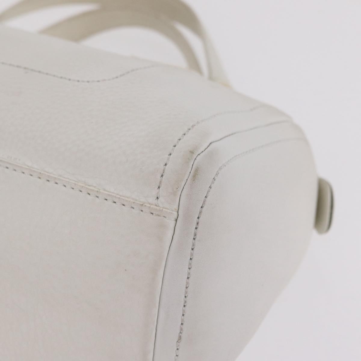 Celine Handbag Leather White Leather Handbag (Pre-Owned)