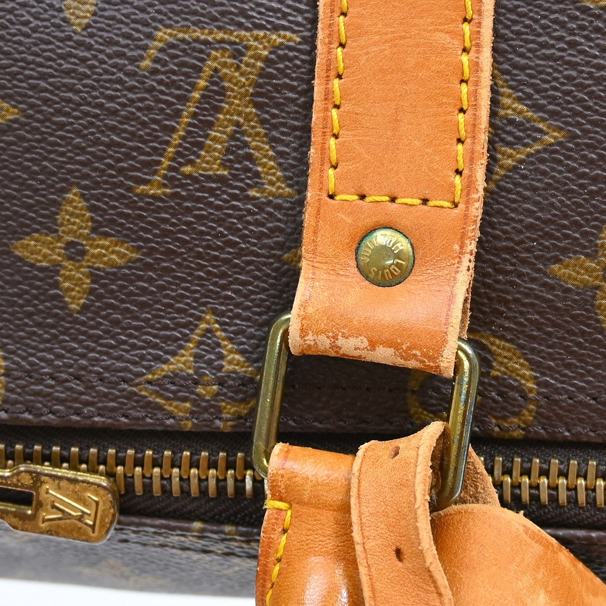Louis Vuitton Keepall Monogram Brown Canvas Travel Bag Bag (Pre-Owned)