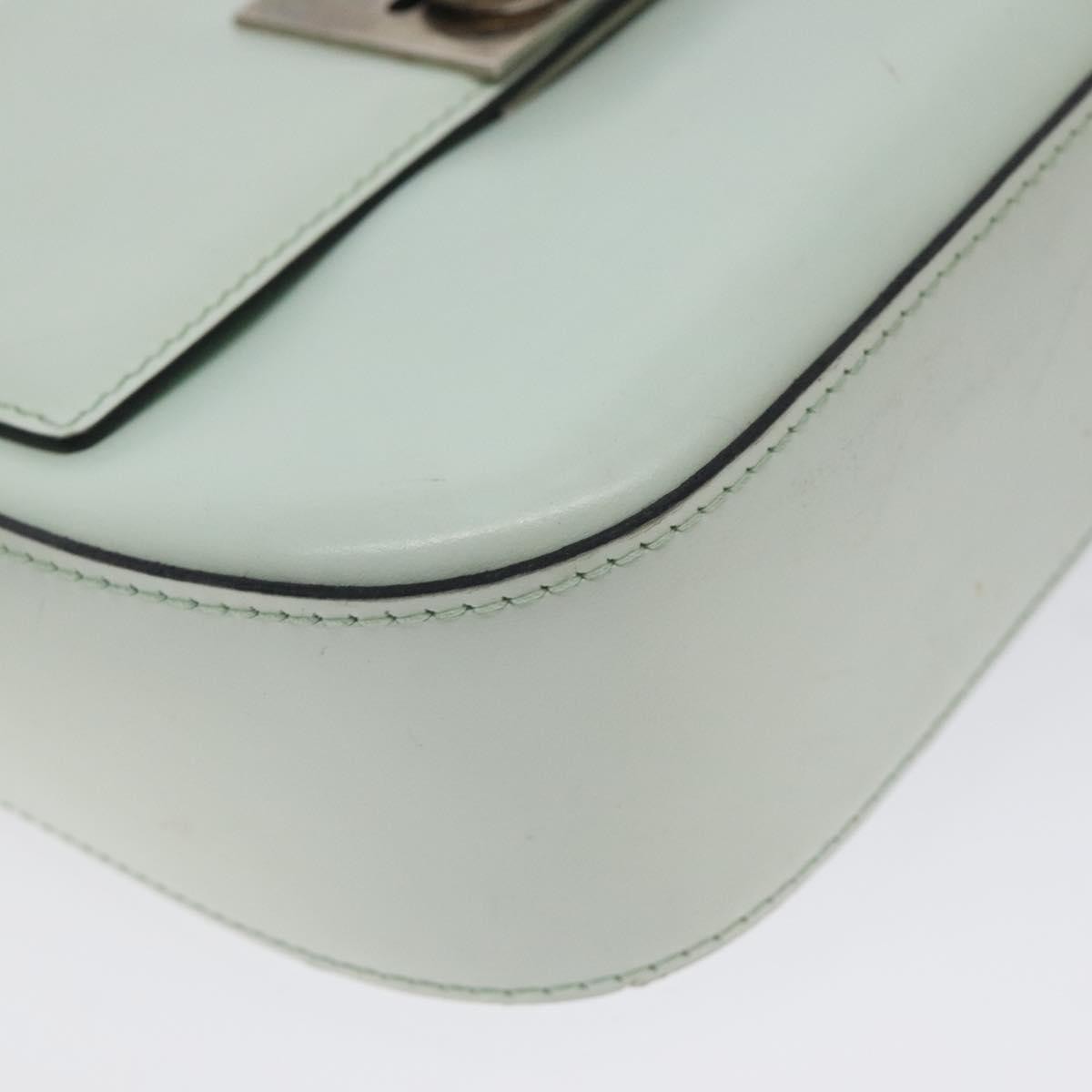 Celine Flap Shoulder Leather Silver Leather Shoulder Bag Bag (Pre-Owned)