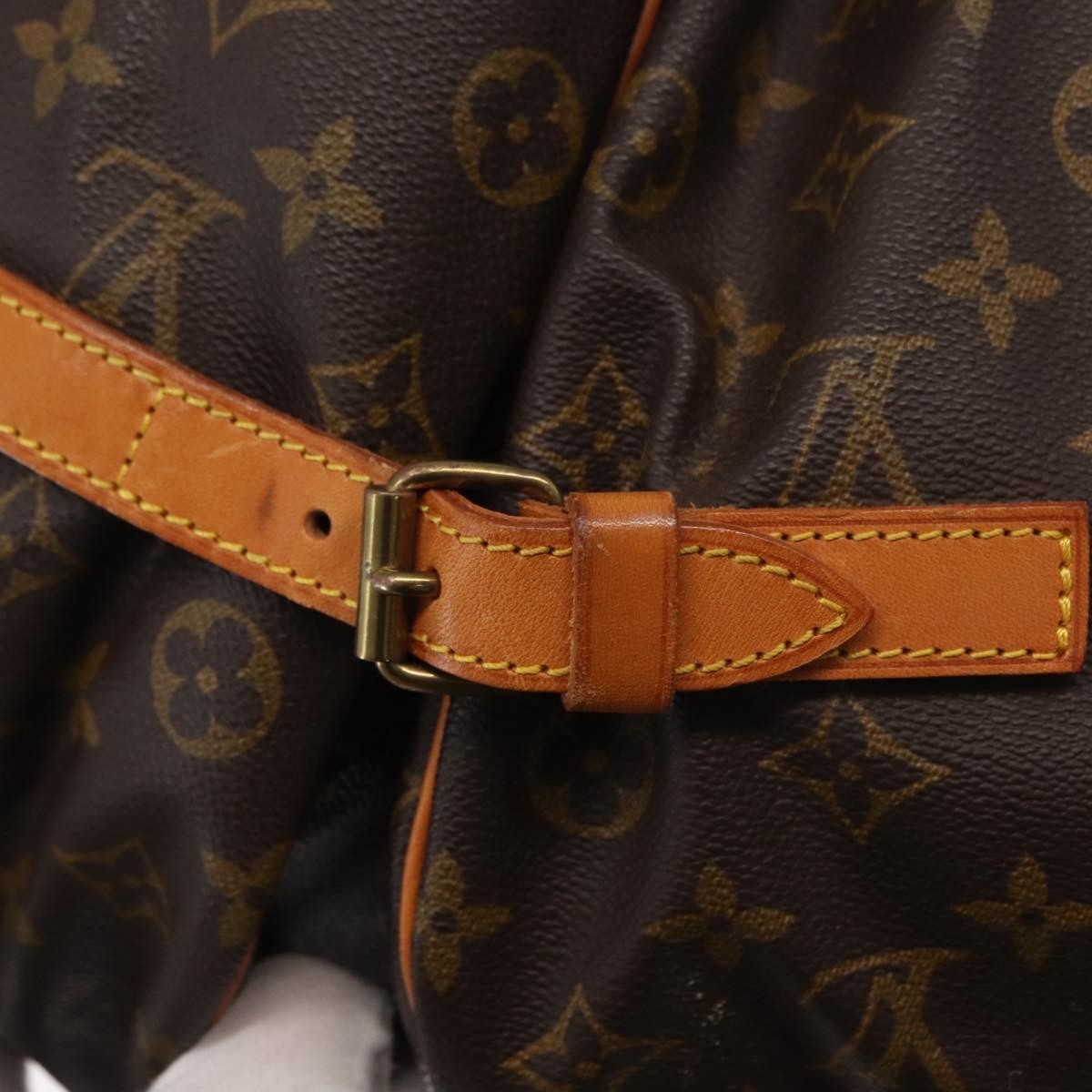 Louis Vuitton Saumur Monogram Canvas Brown Canvas Shoulder Bag Bag (Pre-Owned)