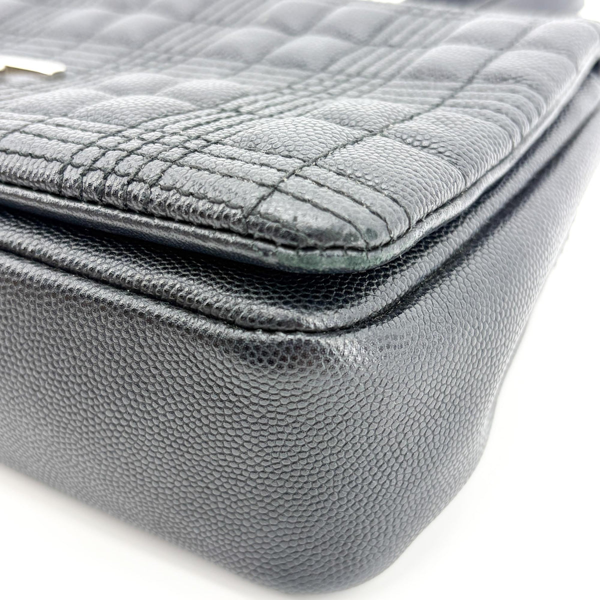Burberry Lola Wallet On Chain Quilted Leather Black Calfskin Crossbody Bag Bag (Pre-Owned)