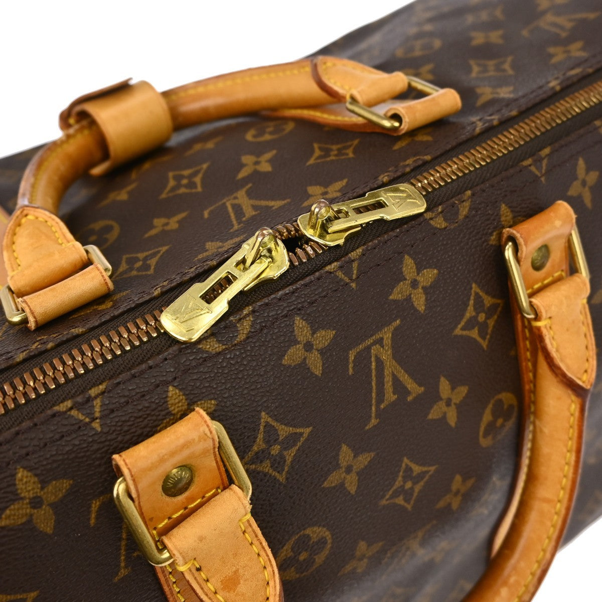 Louis Vuitton Keepall Monogram Canvas Brown Canvas Travel Bag Bag (Pre-Owned)