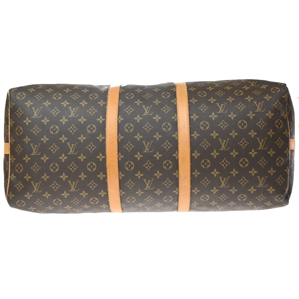 Louis Vuitton Keepall Bandouliere Monogram Canvas Brown Canvas Travel Bag Bag (Pre-Owned)