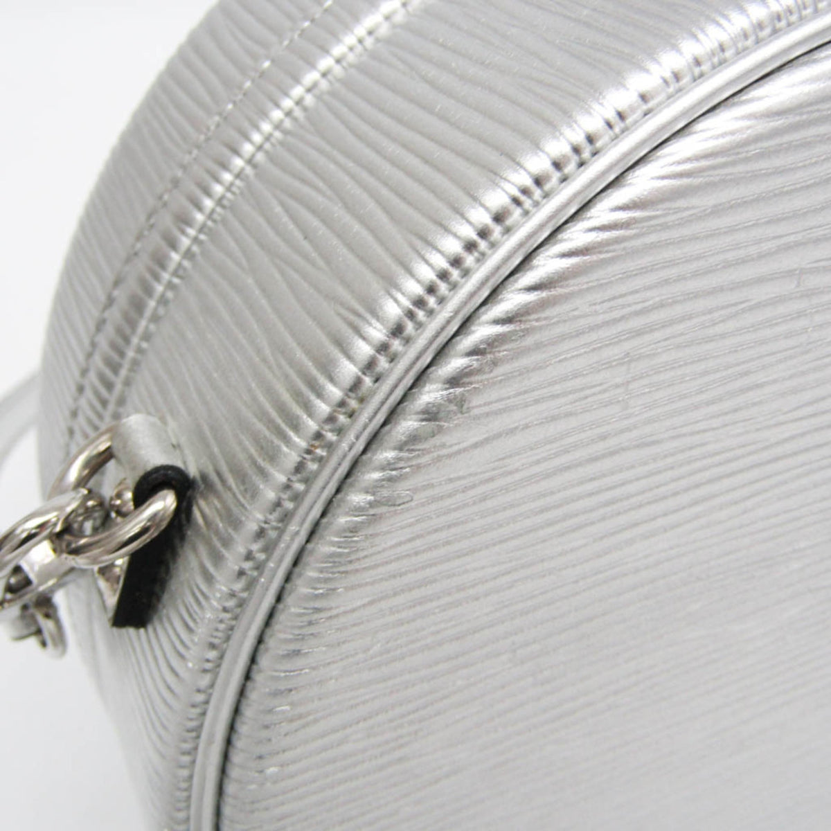 Louis Vuitton Petite Boite Chapeau Epi Leather Silver Leather Handbag (Pre-Owned)