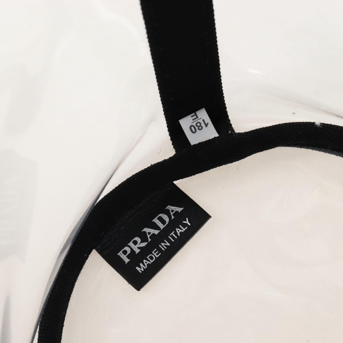 Prada Logo Pvc Transparent Plastic Tote Bag Bag (Pre-Owned)