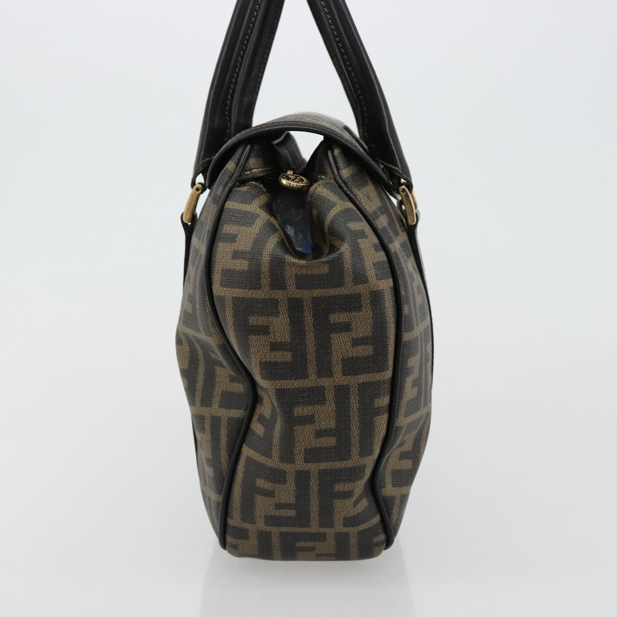 Fendi Vintage Zucca Canvas Brown Canvas Tote Bag Bag (Pre-Owned)