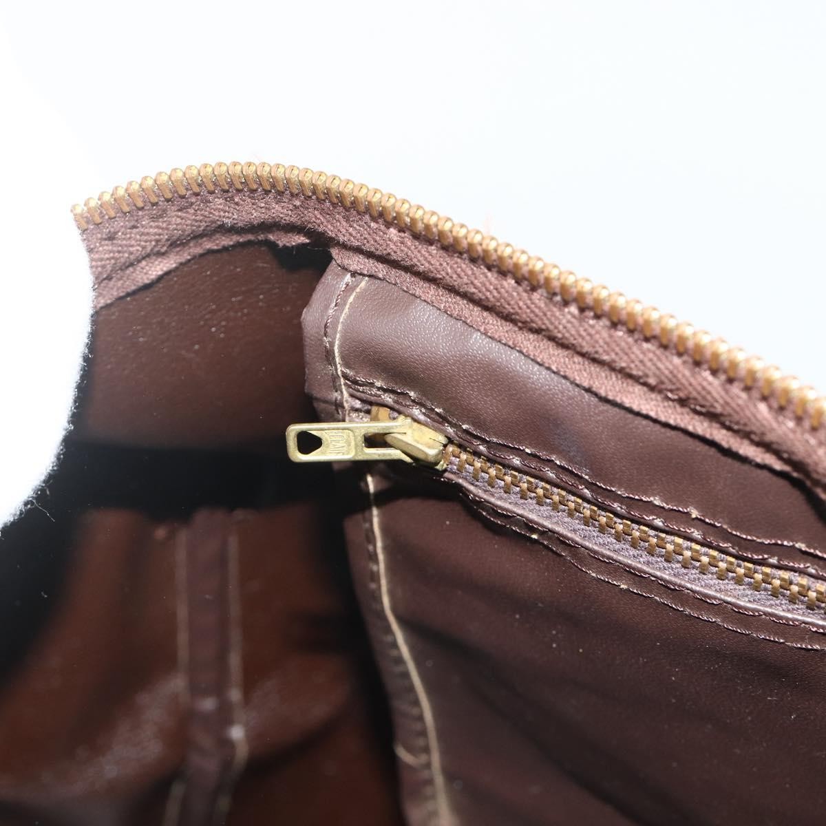 Christian Dior Vintage Trotter Boston Diorissimo Canvas Beige Canvas Handbag (Pre-Owned)