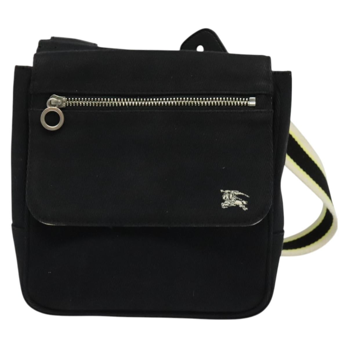 Burberry Blue Label Canvas Black Canvas Shoulder Bag Bag (Pre-Owned)