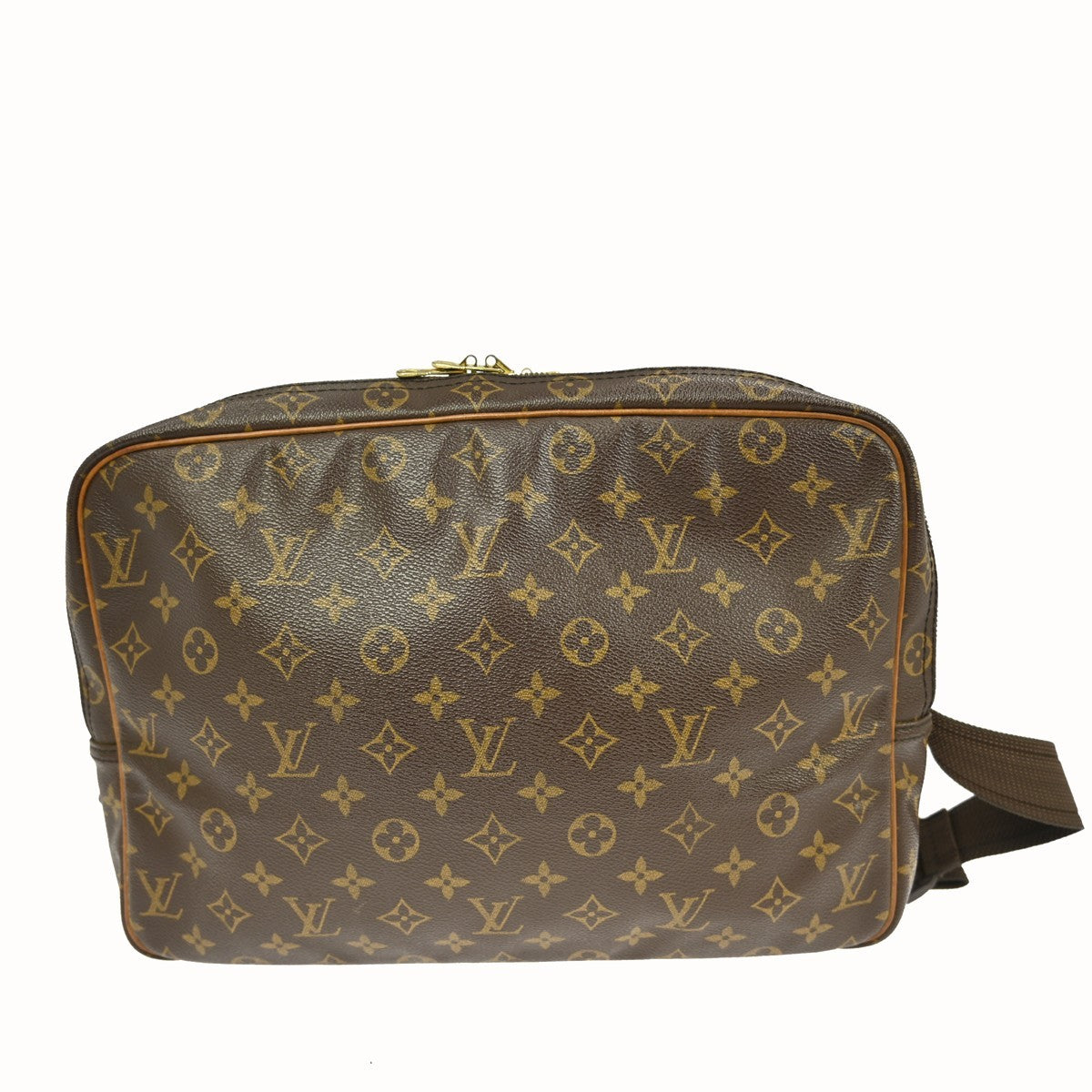 Louis Vuitton Reporter Monogram Canvas Brown Canvas Handbag (Pre-Owned)