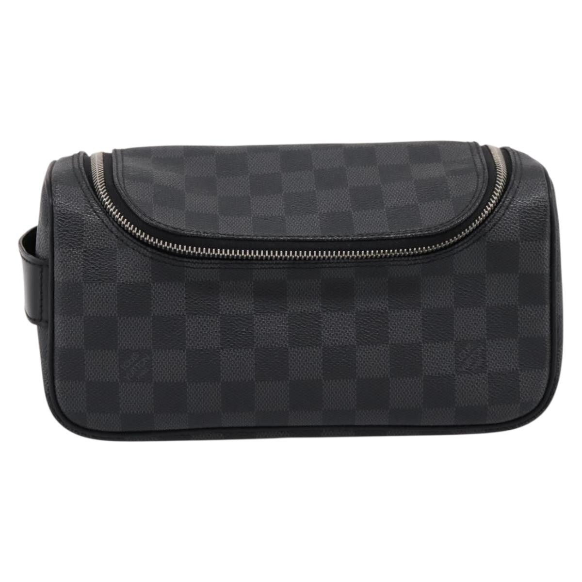 Louis Vuitton Trousse Toilette Damier Canvas Black Canvas Clutche & Pouche Bag (Pre-Owned)
