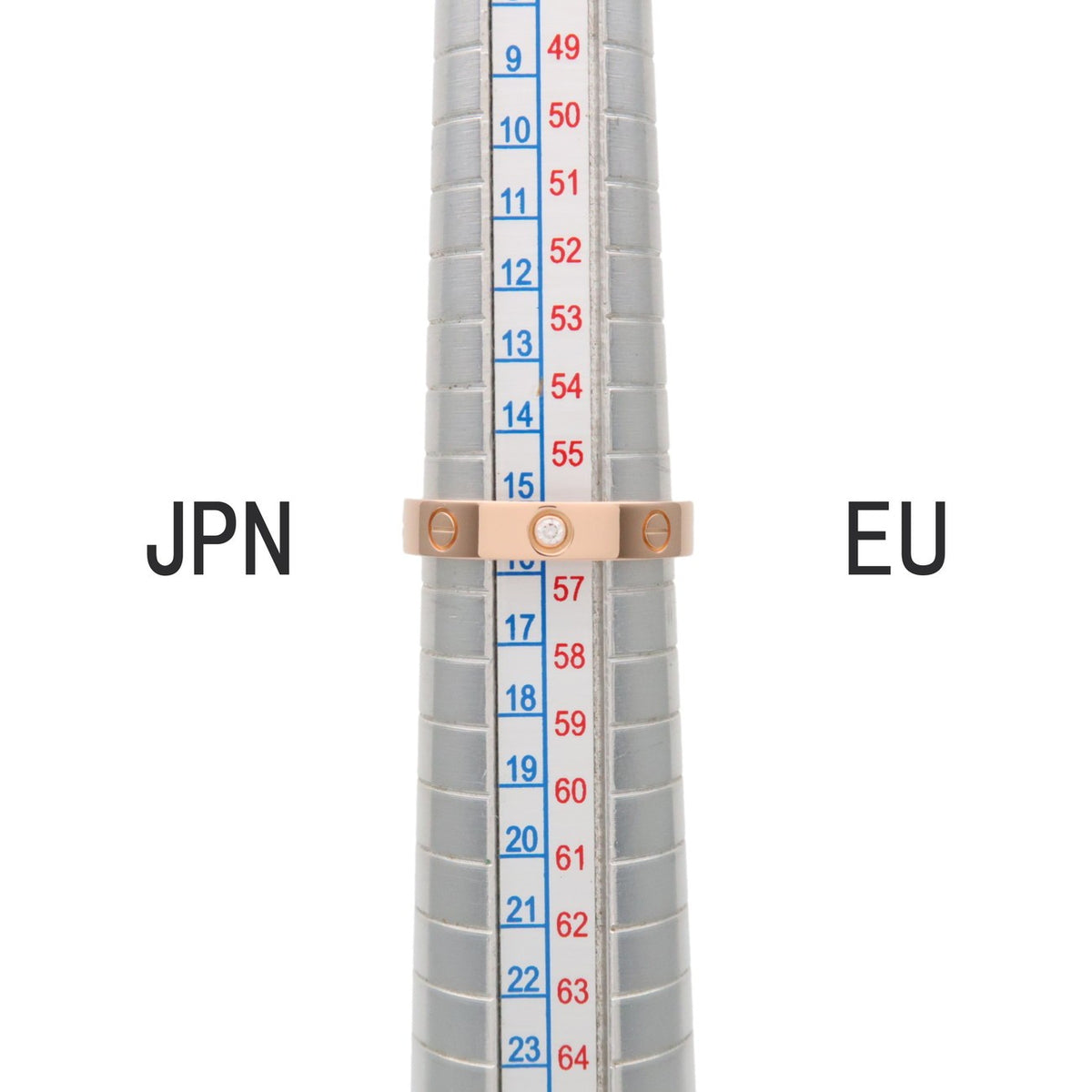 Cartier Love Wedding Band 1 Diamond 18K Rose Gold With Diamond Gold Rose_Gold Ring Jewelry (Pre-Owned)