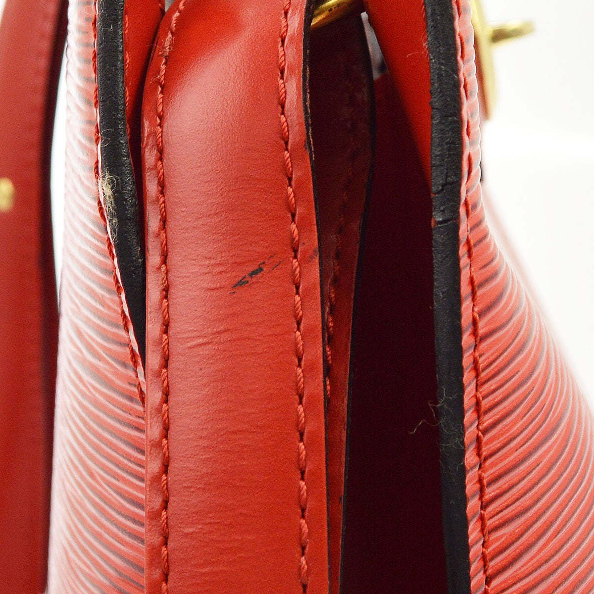 Louis Vuitton Cluny Epi Leather Red Leather Shoulder Bag Bag (Pre-Owned)