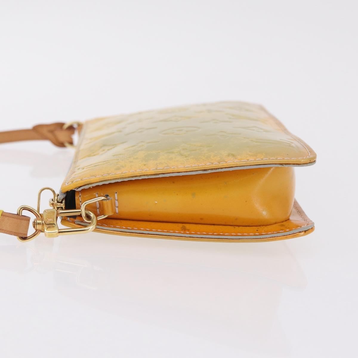 Louis Vuitton Lexington Pochette Monogram Vernis Yellow Patent_Leather Clutche & Pouche Bag (Pre-Owned)
