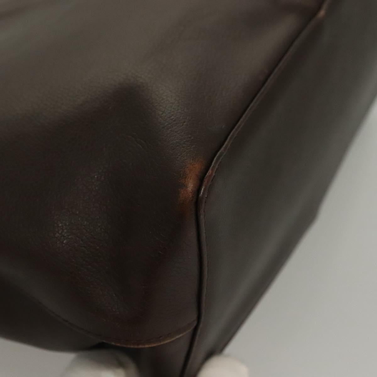 Burberry Vintage Leather Brown Leather Handbag (Pre-Owned)