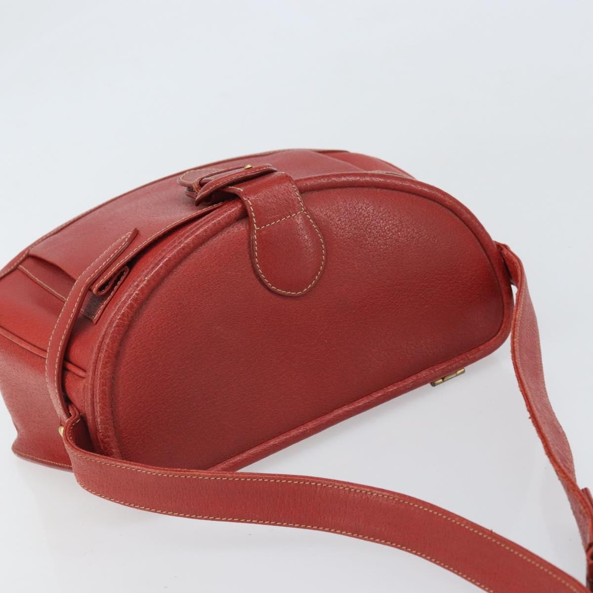 Gucci Vintage Leather Red Leather Shoulder Bag Bag (Pre-Owned)