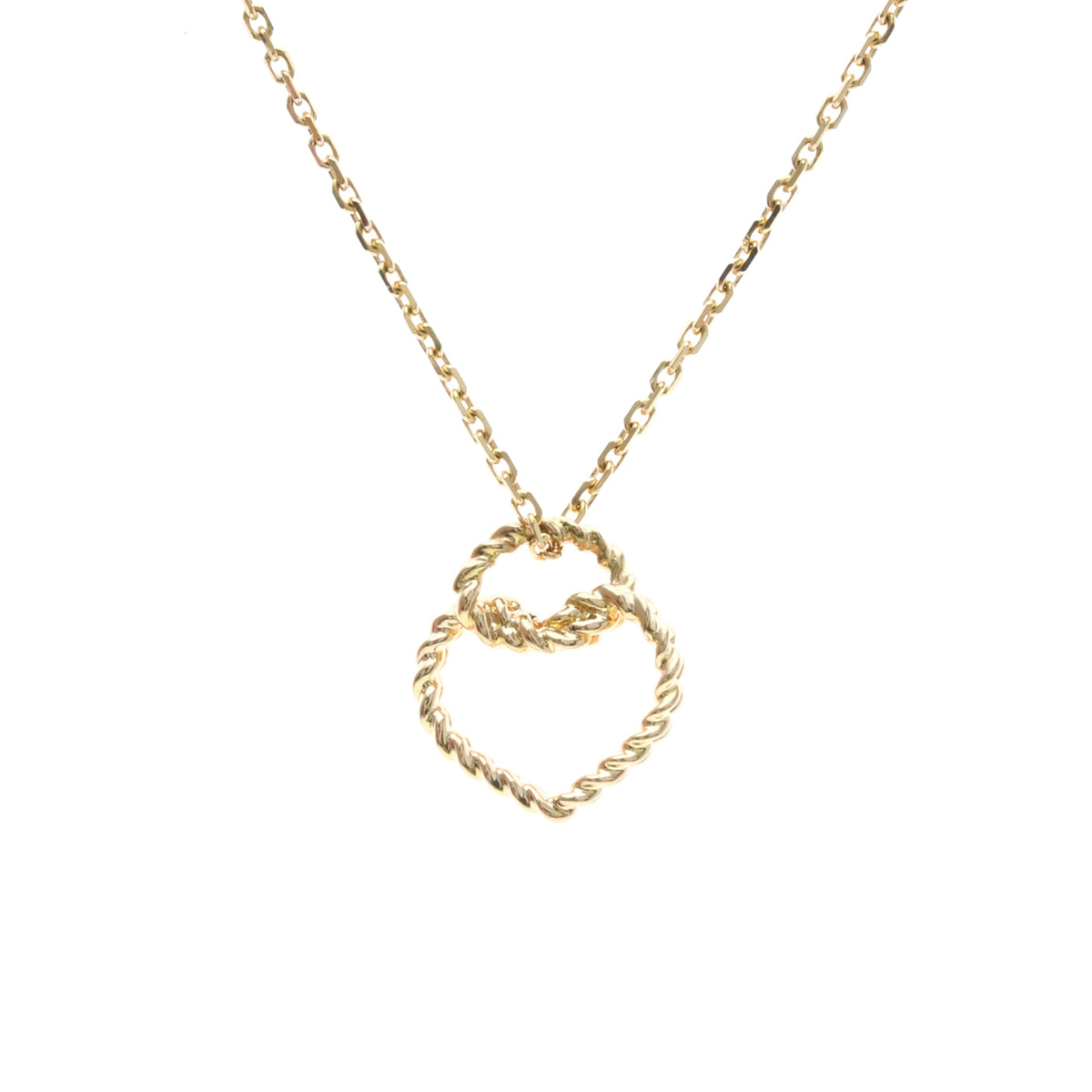 Cartier Torta Heart Pendant 18K Rose Gold Gold Pink_Gold Necklace Jewelry (Pre-Owned)