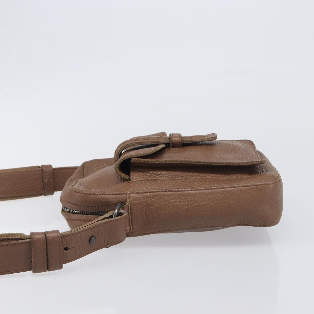 Bottega Veneta Shoulder Leather Brown Leather Shoulder Bag Bag (Pre-Owned)