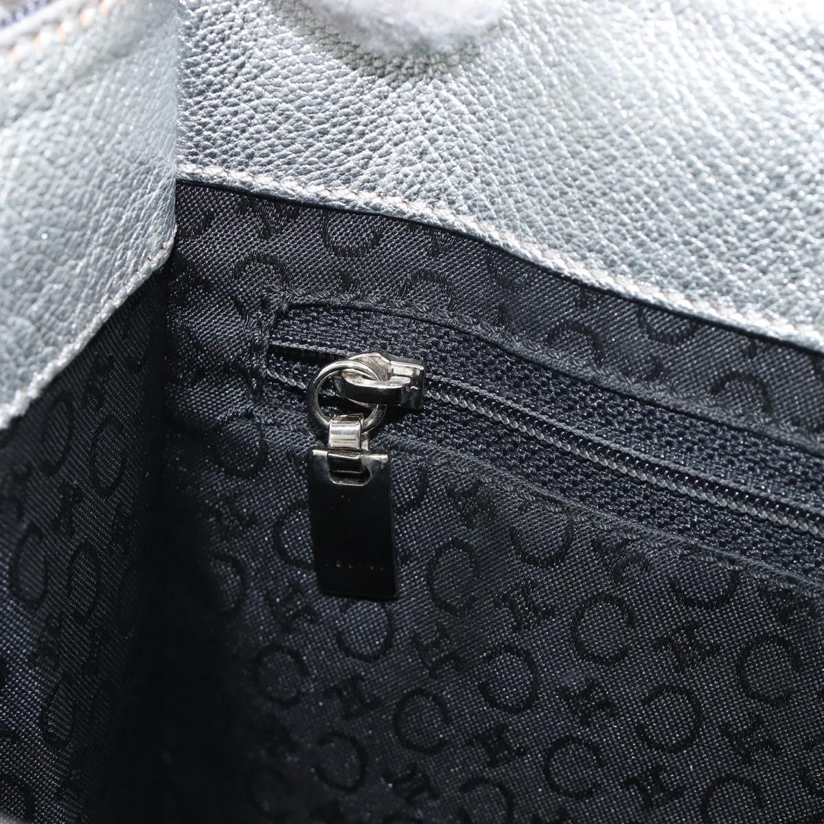 Celine C Macadam Canvas Navy Canvas Handbag (Pre-Owned)
