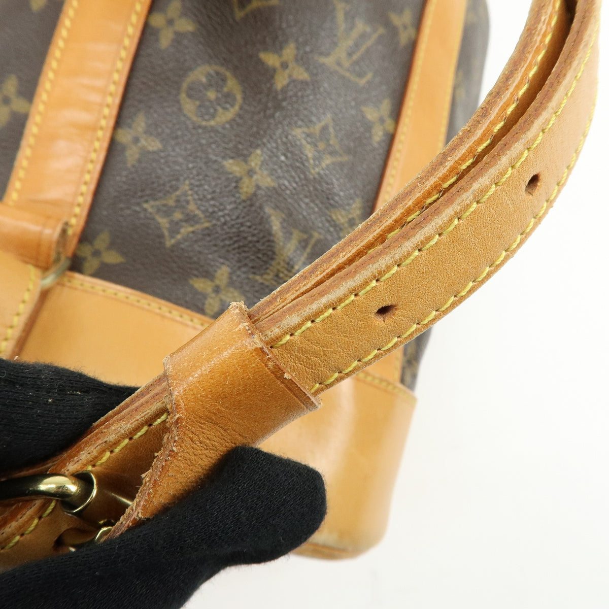 Louis Vuitton Randonnee Monogram Canvas Brown Canvas Backpack Bag (Pre-Owned)