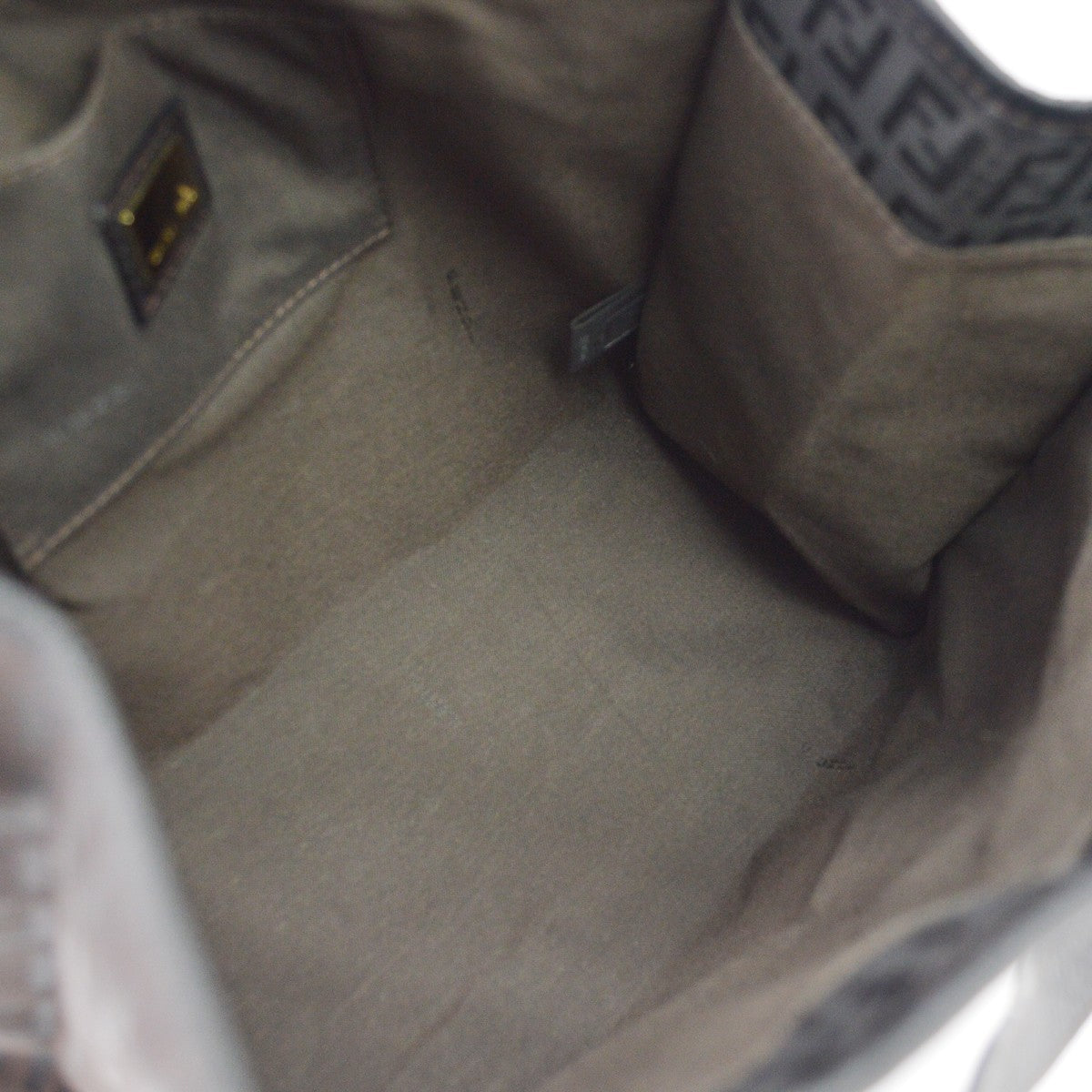 Fendi Vintage Zucchino Canvas Black Canvas Tote Bag Bag (Pre-Owned)