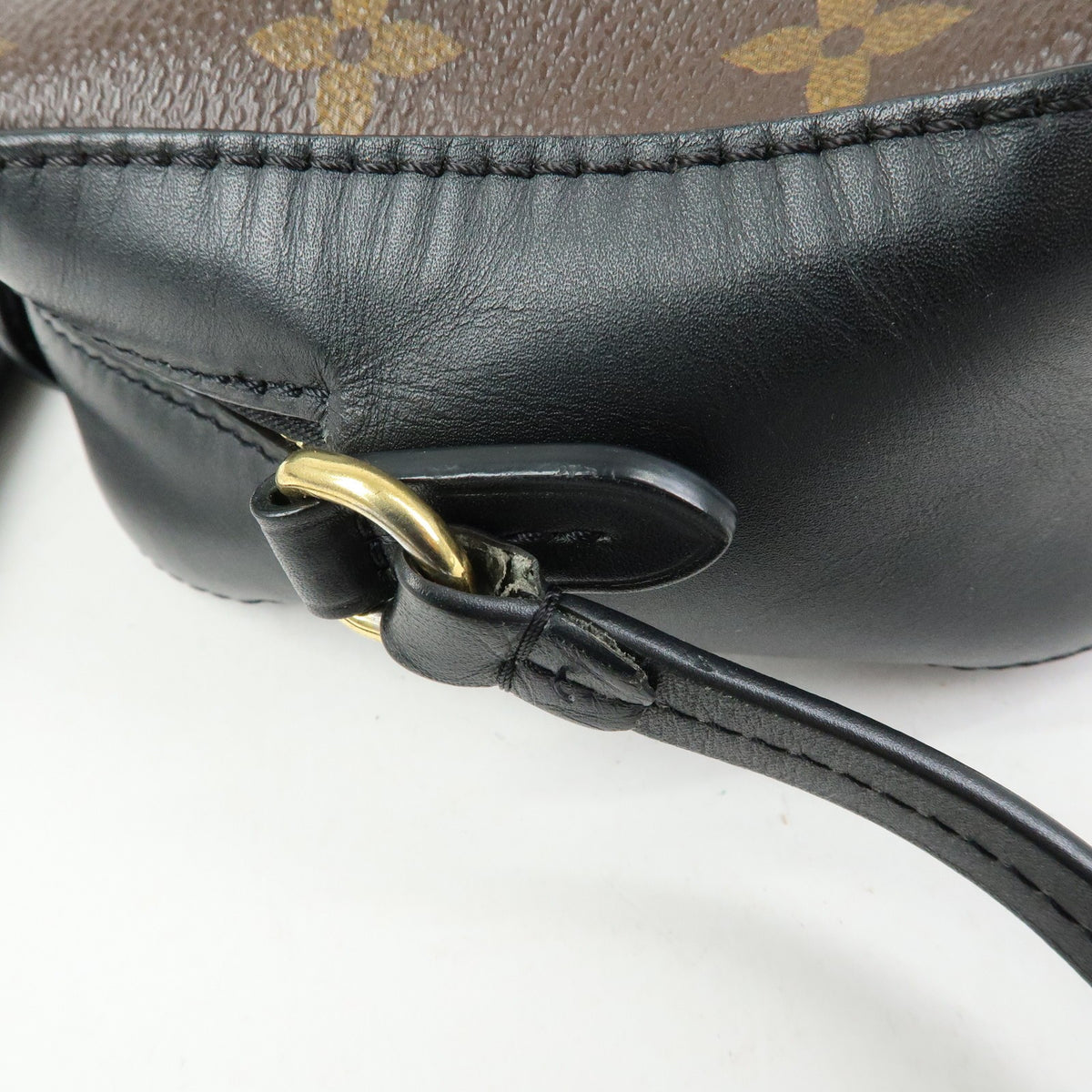 Louis Vuitton Saintonge Monogram Canvas With Leather Brown Canvas Handbag (Pre-Owned)