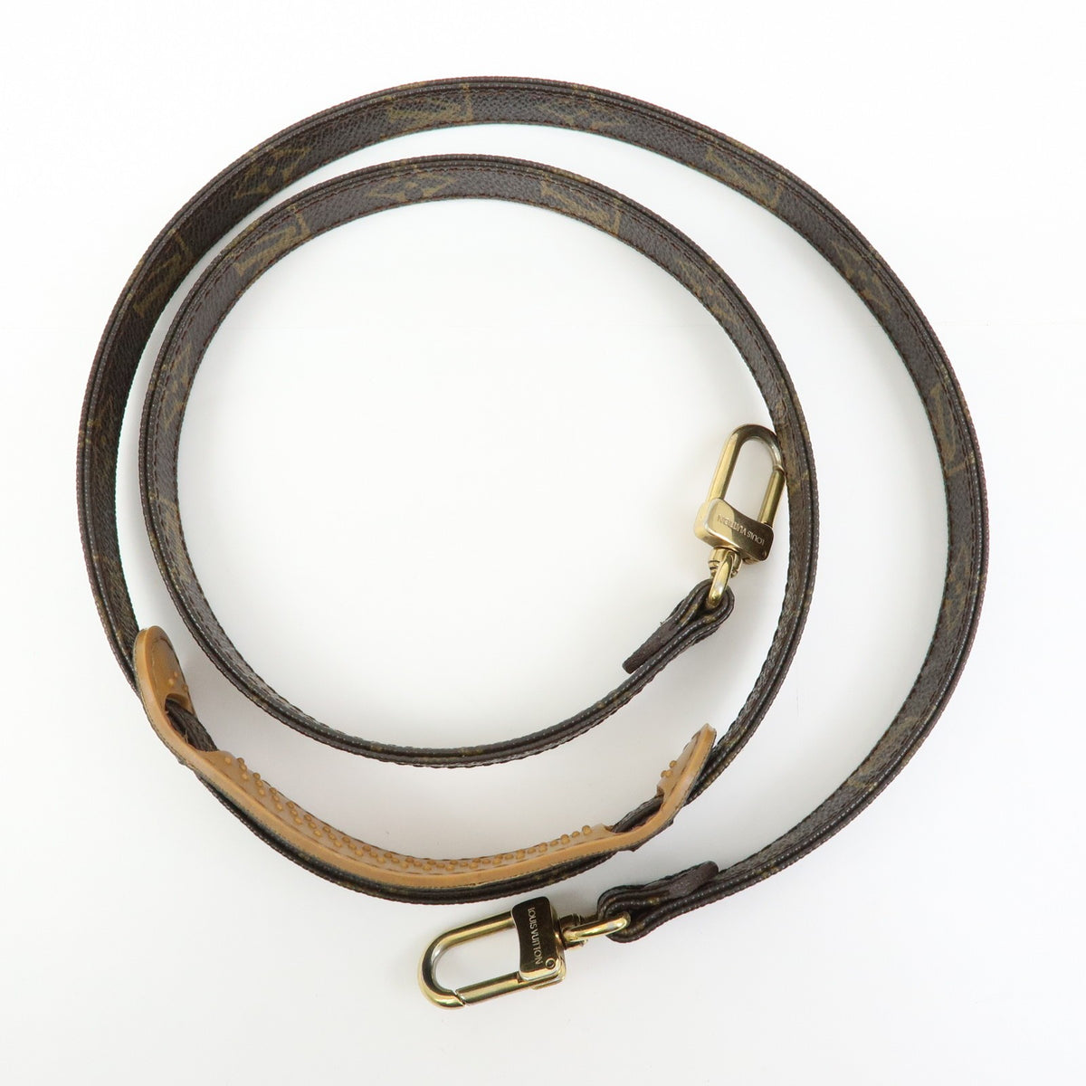 Louis Vuitton Shoulder Strap Monogram Canvas Brown Canvas Straps Accessory (Pre-Owned)