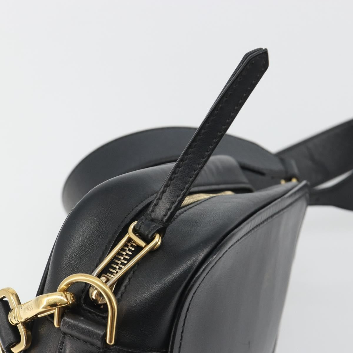 Fendi F Is Fendi Camera Leather Navy Leather Shoulder Bag Bag (Pre-Owned)