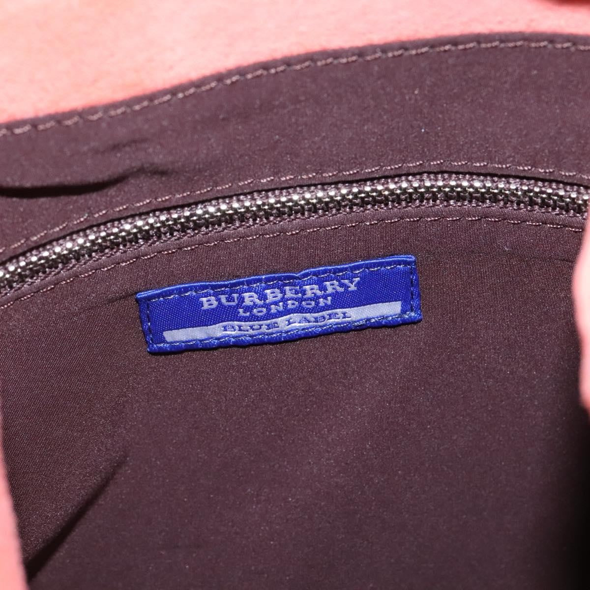 Burberry Blue Label Suede Orange Suede Shoulder Bag Bag (Pre-Owned)