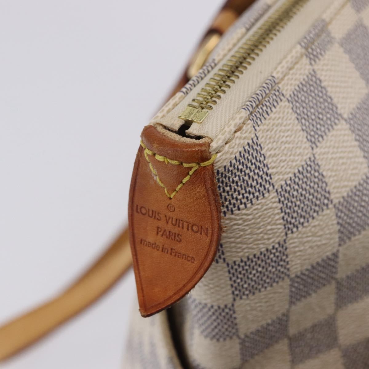 Louis Vuitton Totally Damier Azur Beige Canvas Shoulder Bag Bag (Pre-Owned)