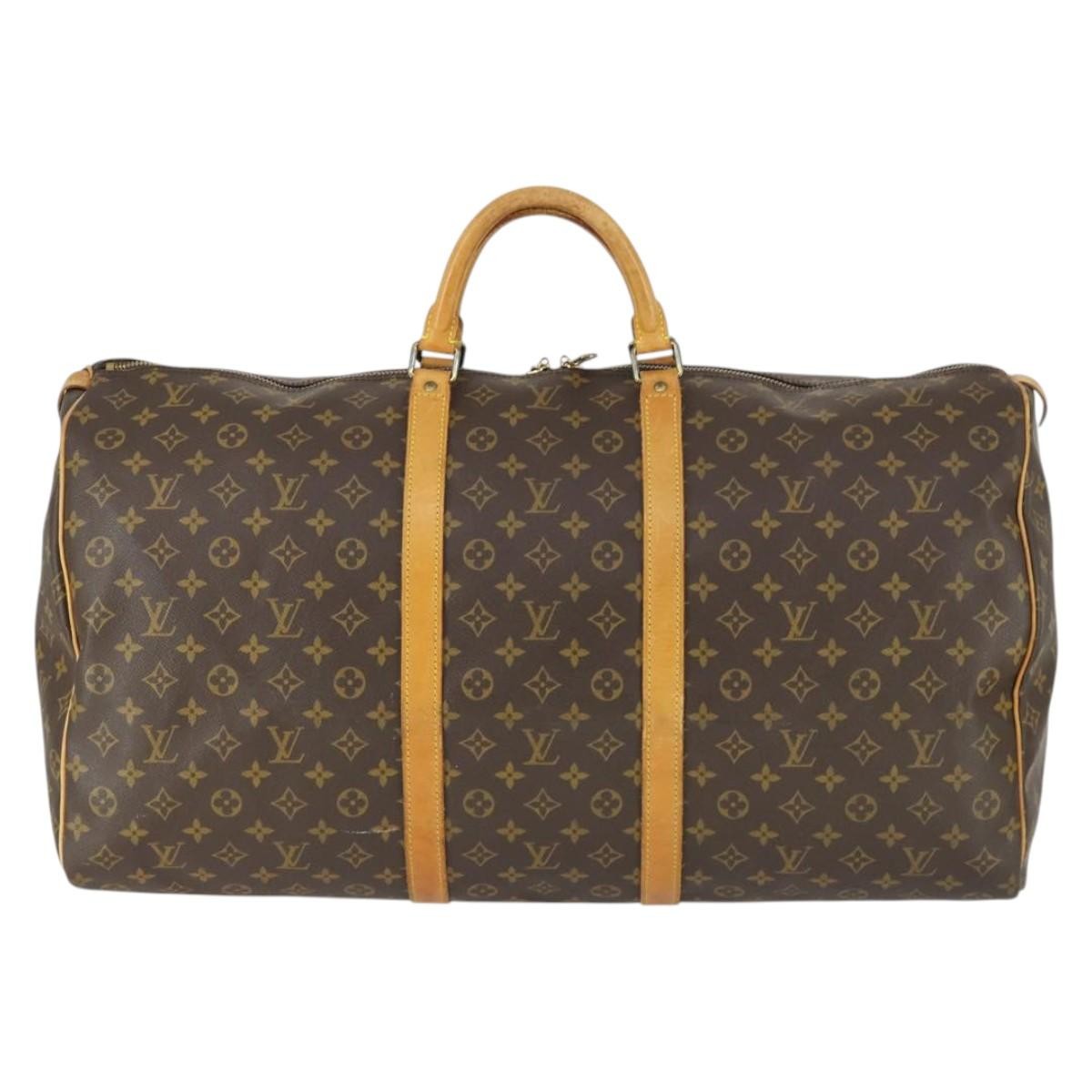 Louis Vuitton Keepall Monogram Canvas Brown Canvas Travel Bag Bag (Pre-Owned)