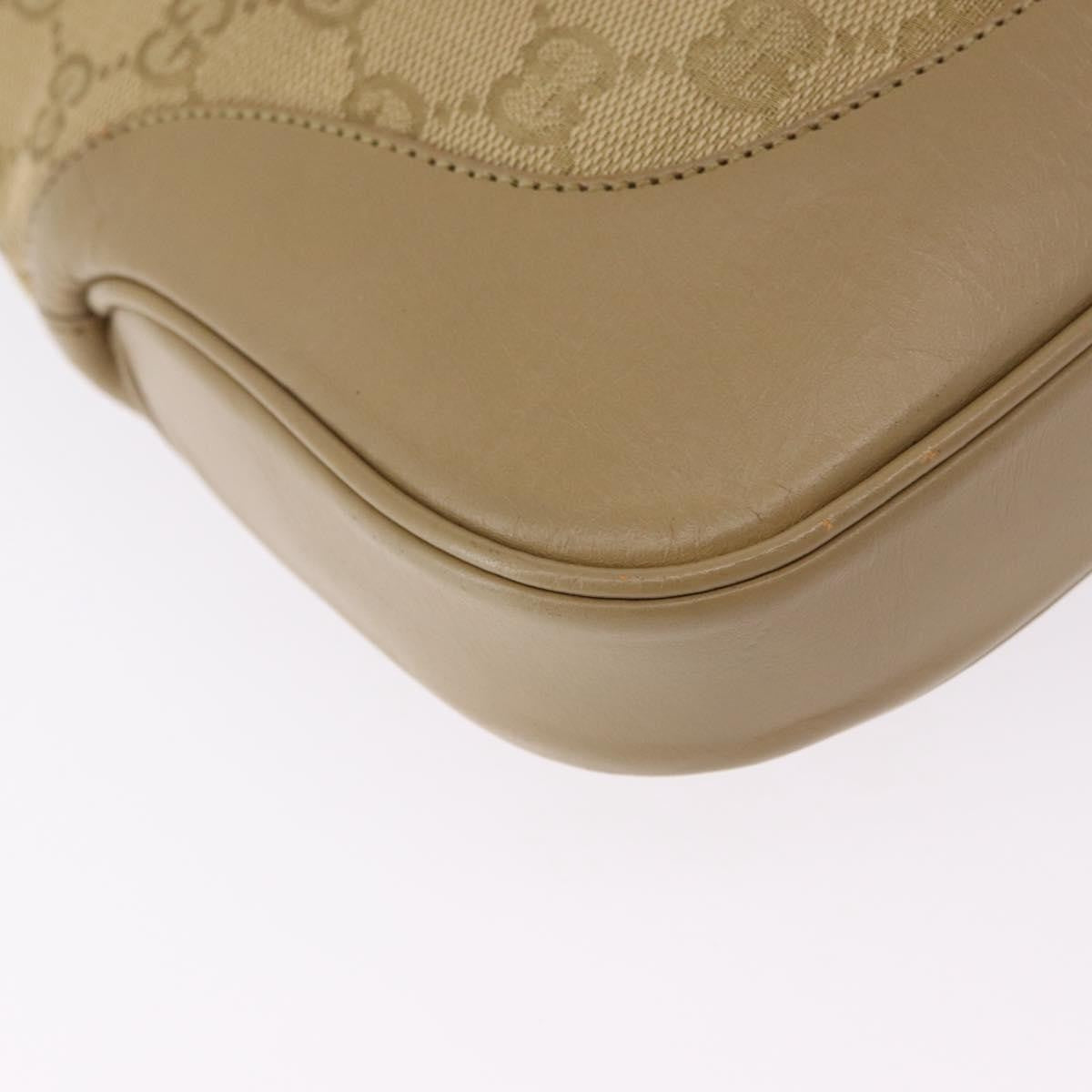 Gucci Jackie Canvas Beige Canvas Handbag (Pre-Owned)