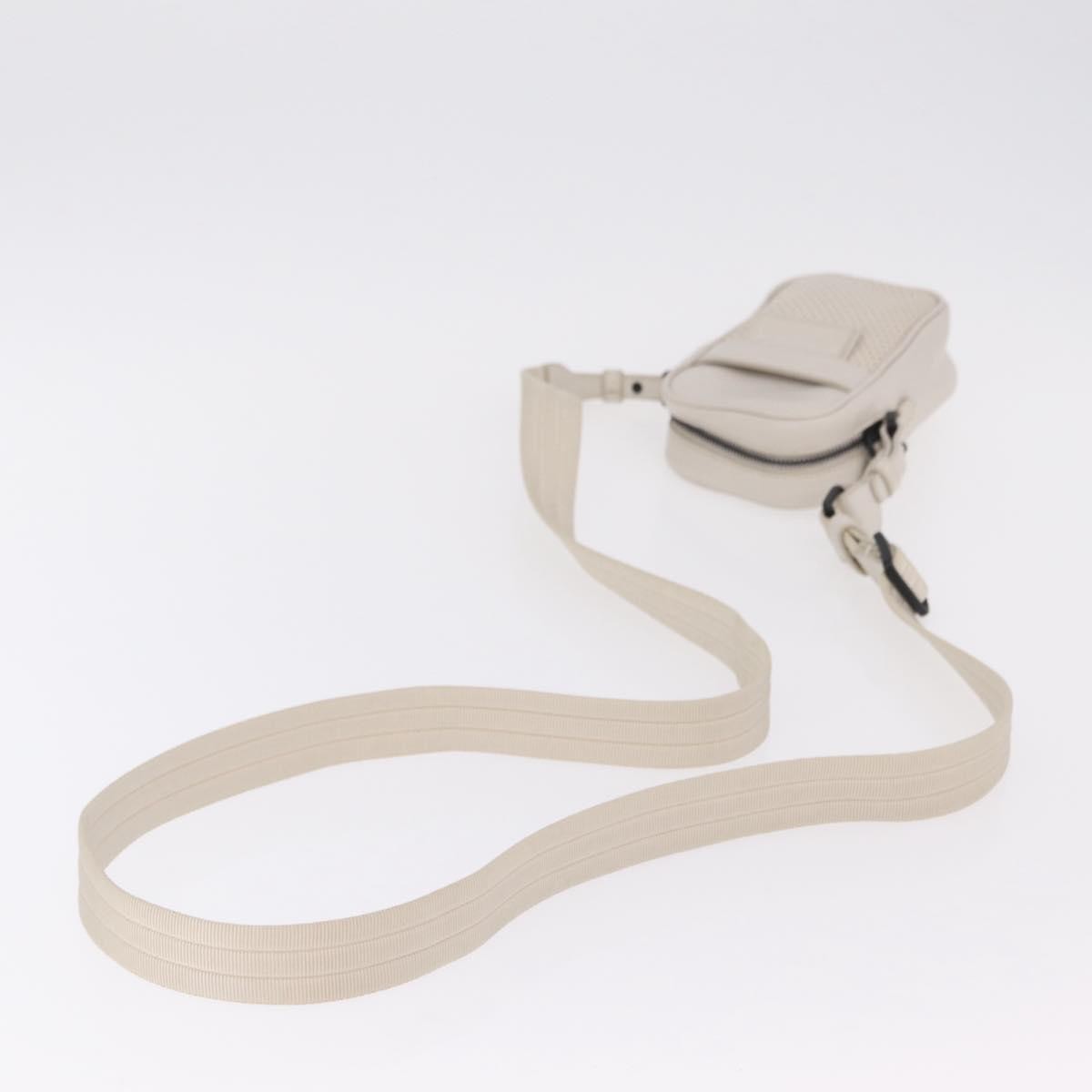 Bottega Veneta Shoulder Leather White Leather Shoulder Bag Bag (Pre-Owned)