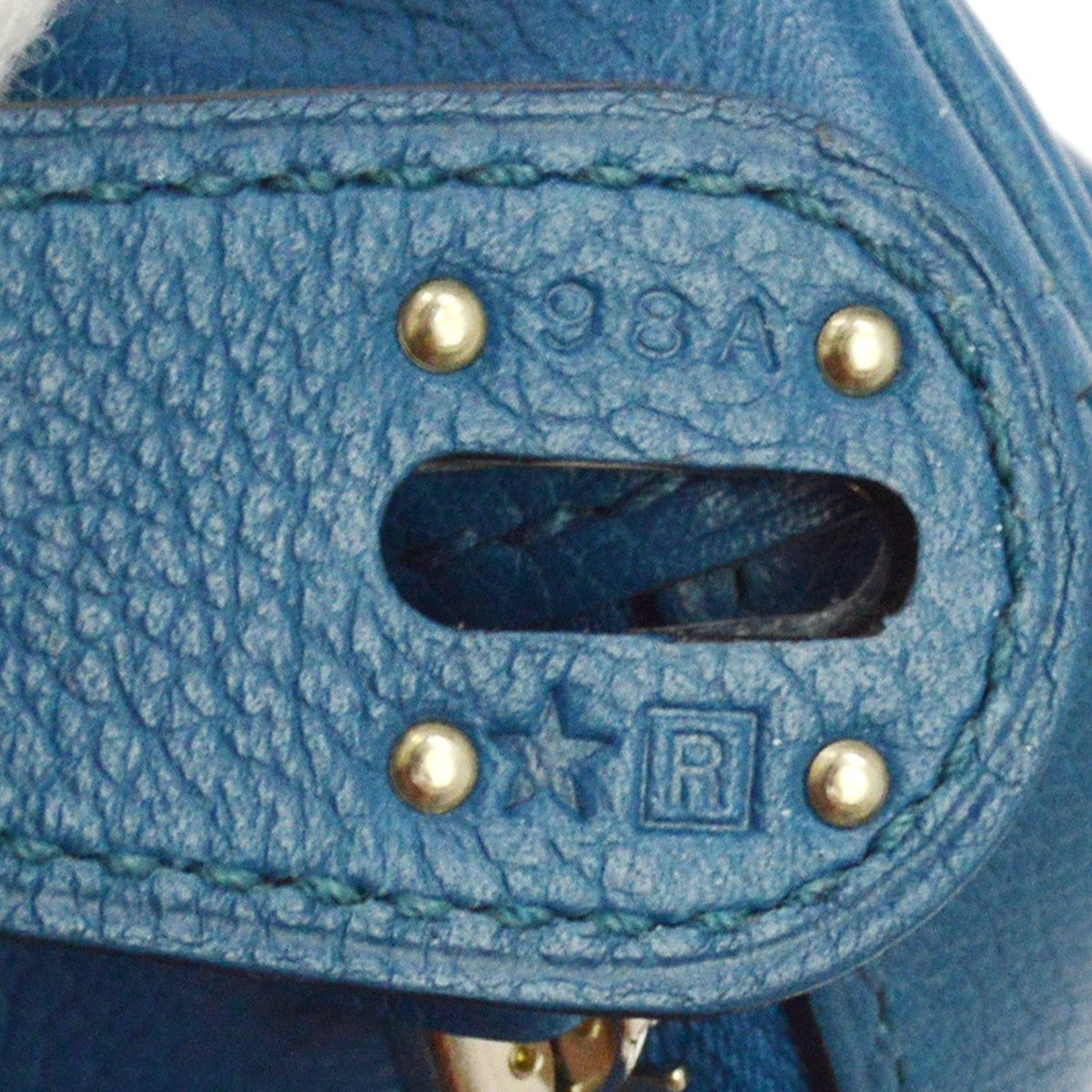 Hermes Lindy Evercolor Blue Leather Shoulder Bag Bag (Pre-Owned)