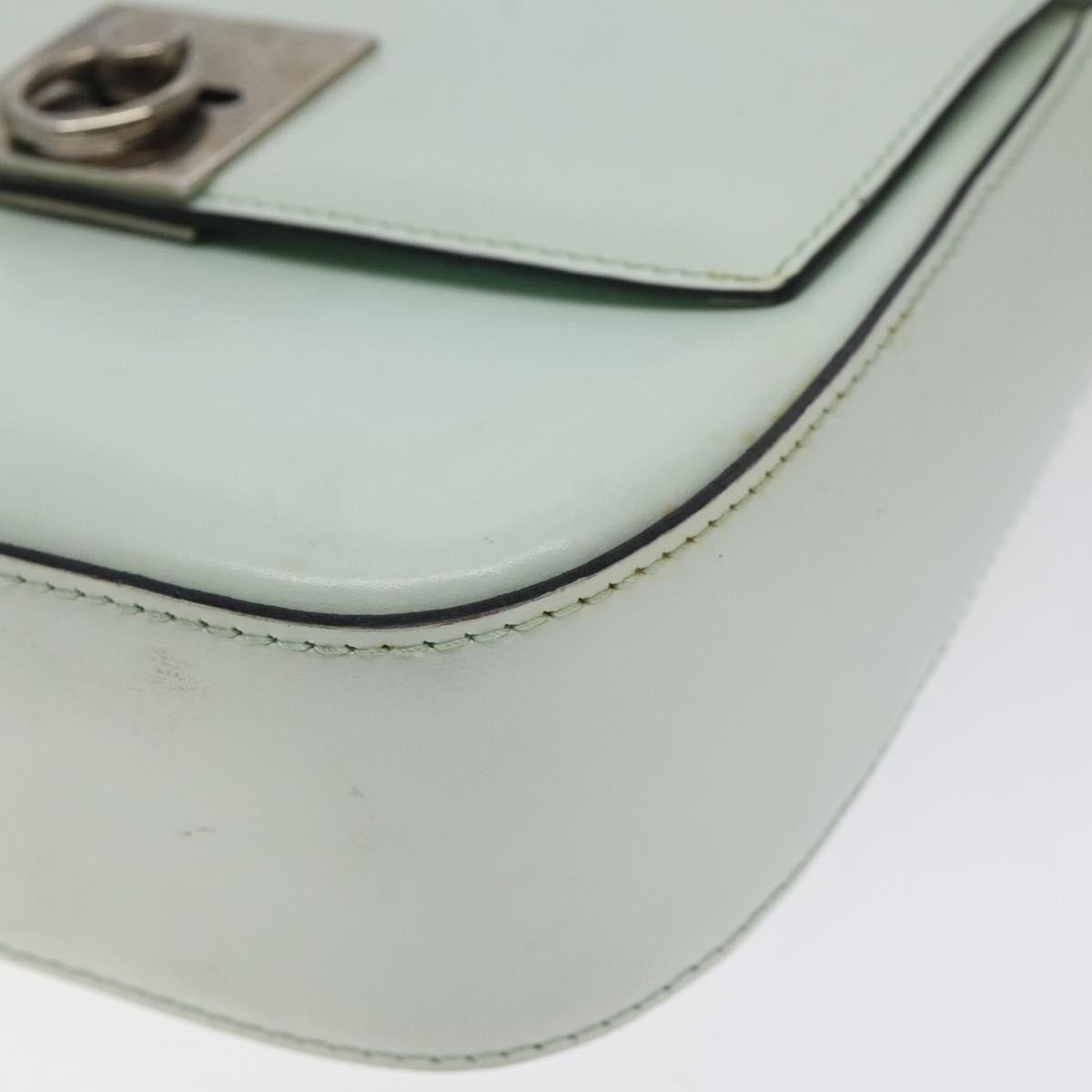 Celine Flap Shoulder Leather Silver Leather Shoulder Bag Bag (Pre-Owned)
