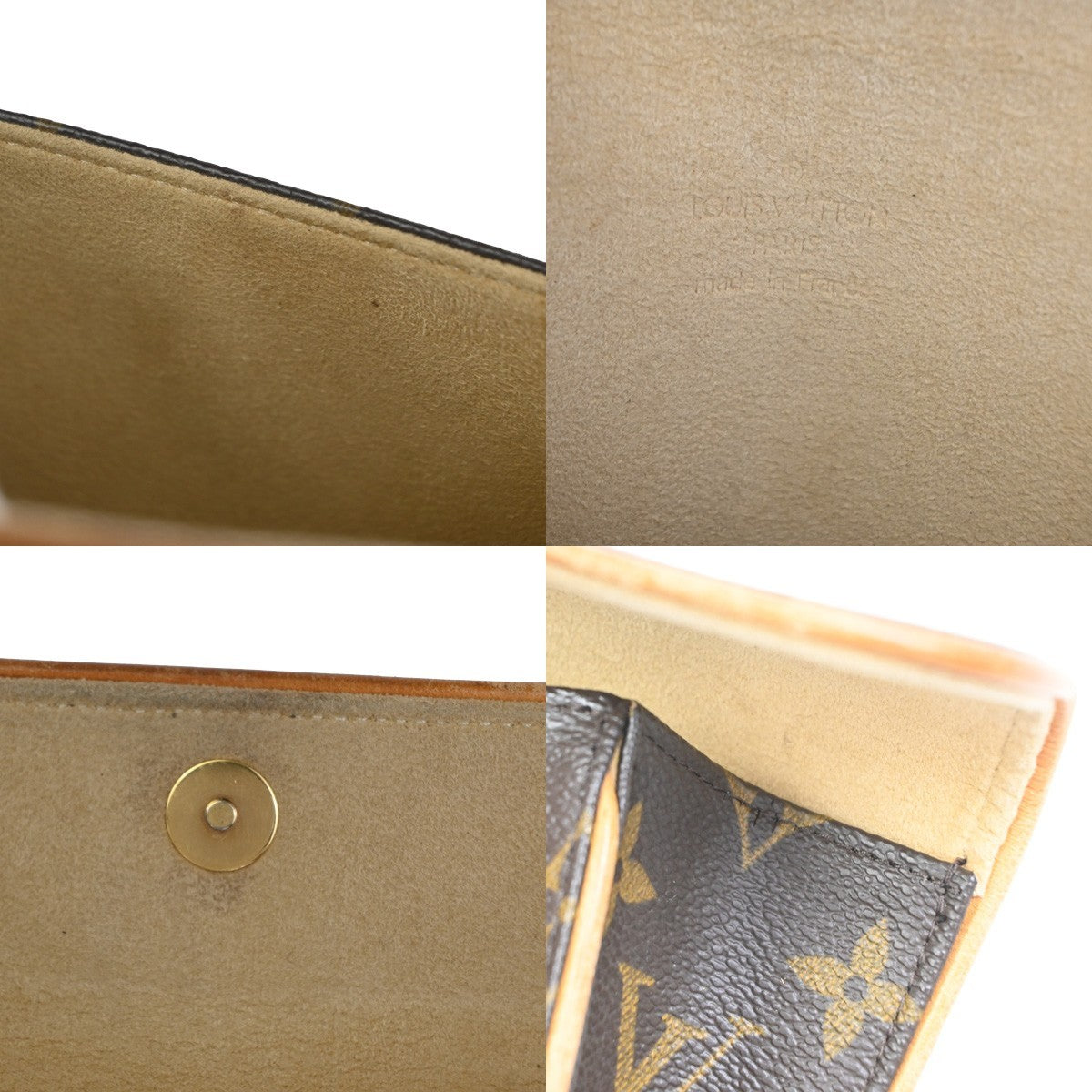 Louis Vuitton Florentine Waist Monogram Canvas Brown Leather Clutche & Pouche Bag (Pre-Owned)