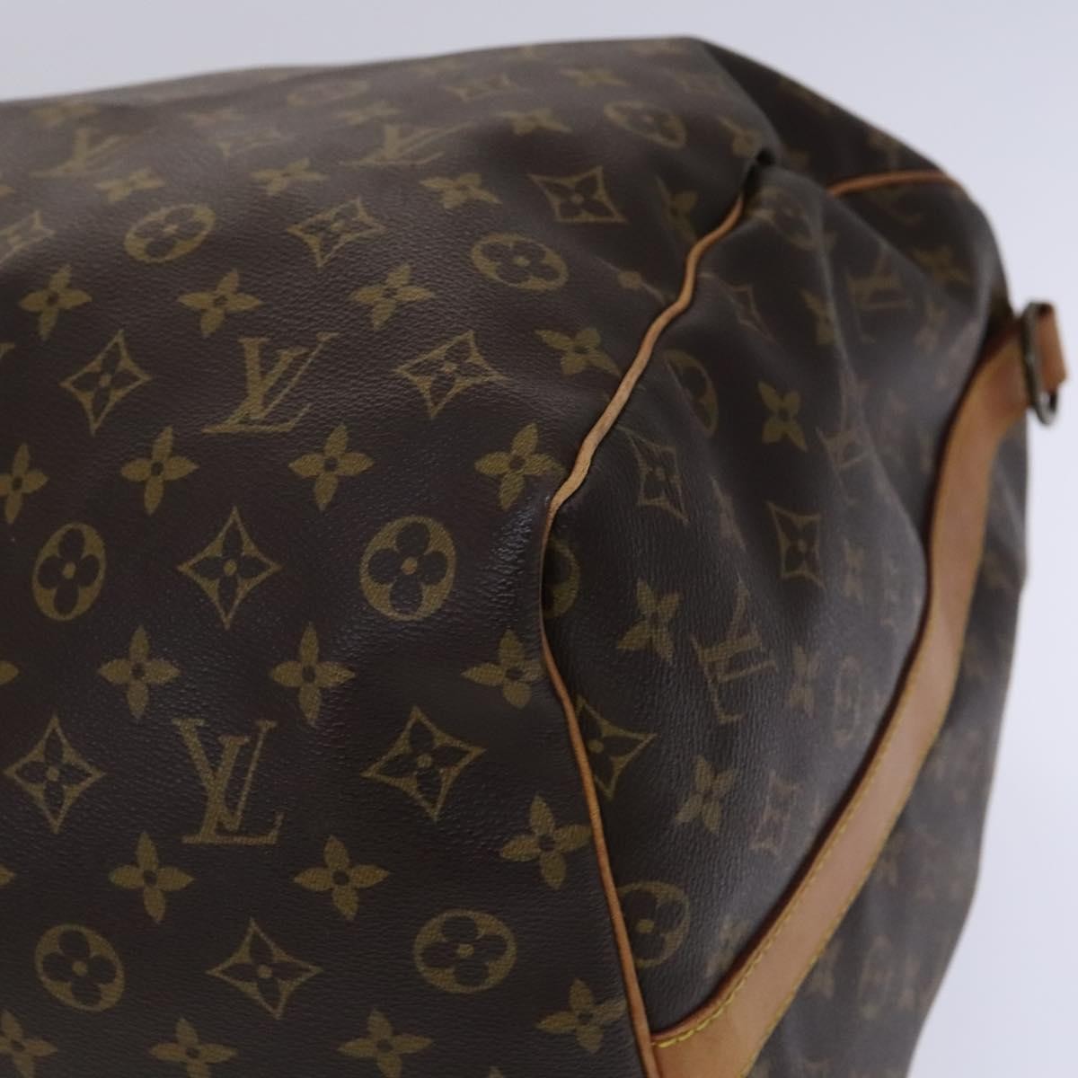 Louis Vuitton Keepall Bandouliere Monogram Canvas Brown Canvas Travel Bag Bag (Pre-Owned)
