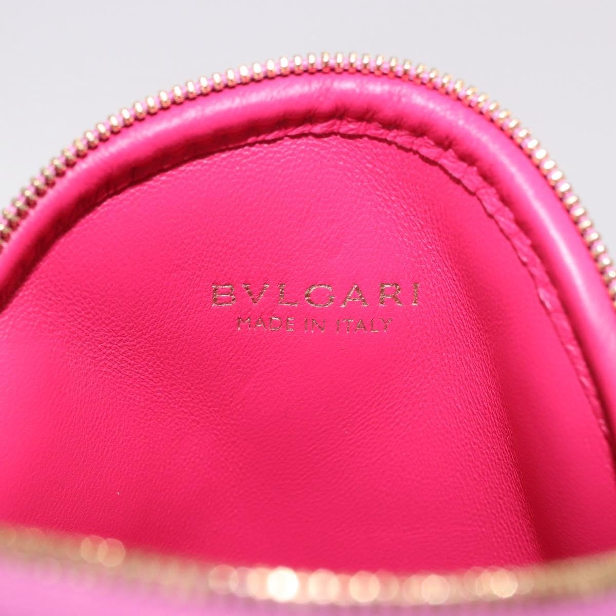 Bvlgari Shoulder Leather Pink Leather Shoulder Bag Bag (Pre-Owned)