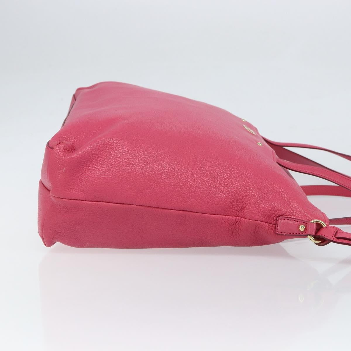Salvatore Ferragamo Gancini Tote Leather Pink Leather Tote Bag Bag (Pre-Owned)