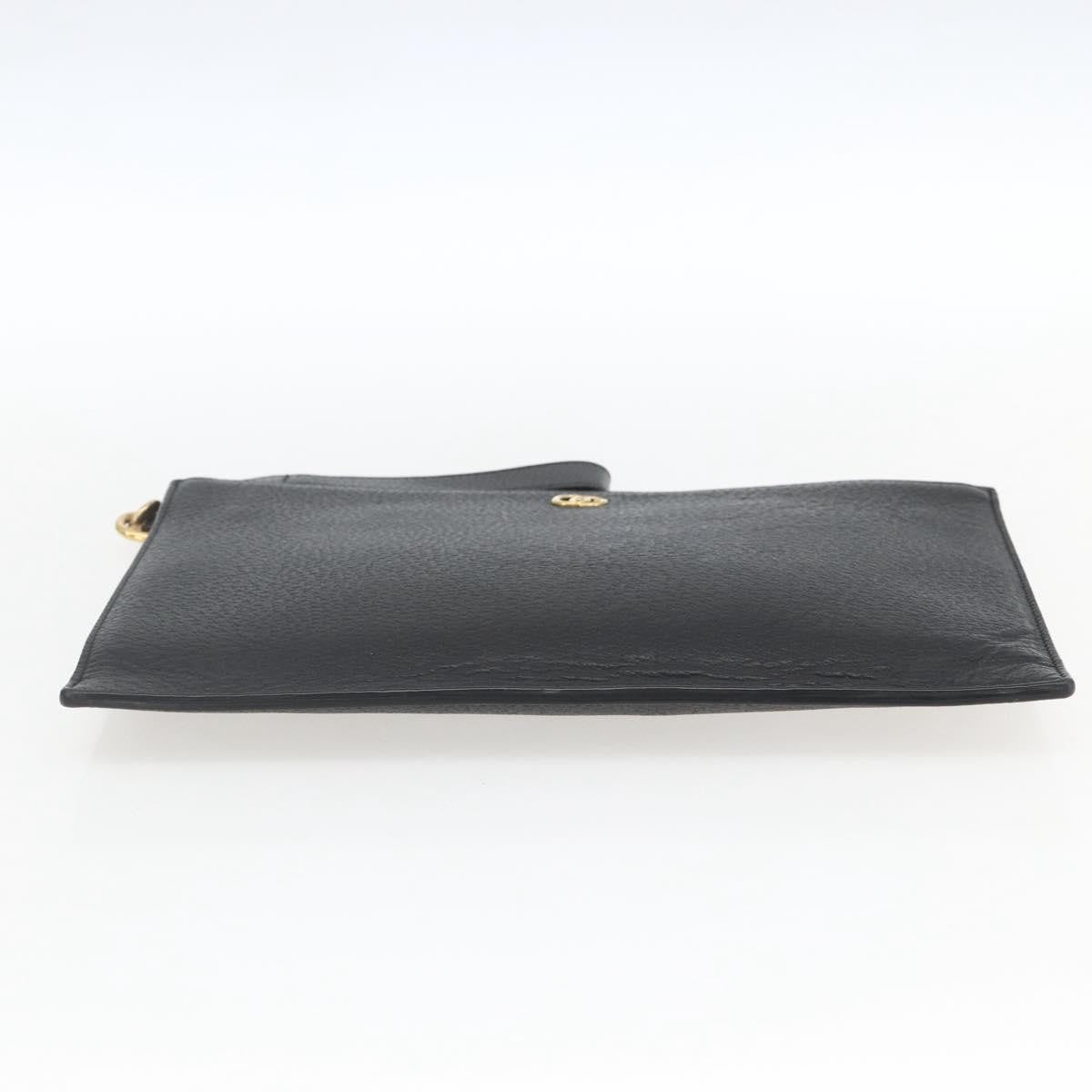Gucci Gg Marmont Leather Black Leather Clutche & Pouche Bag (Pre-Owned)