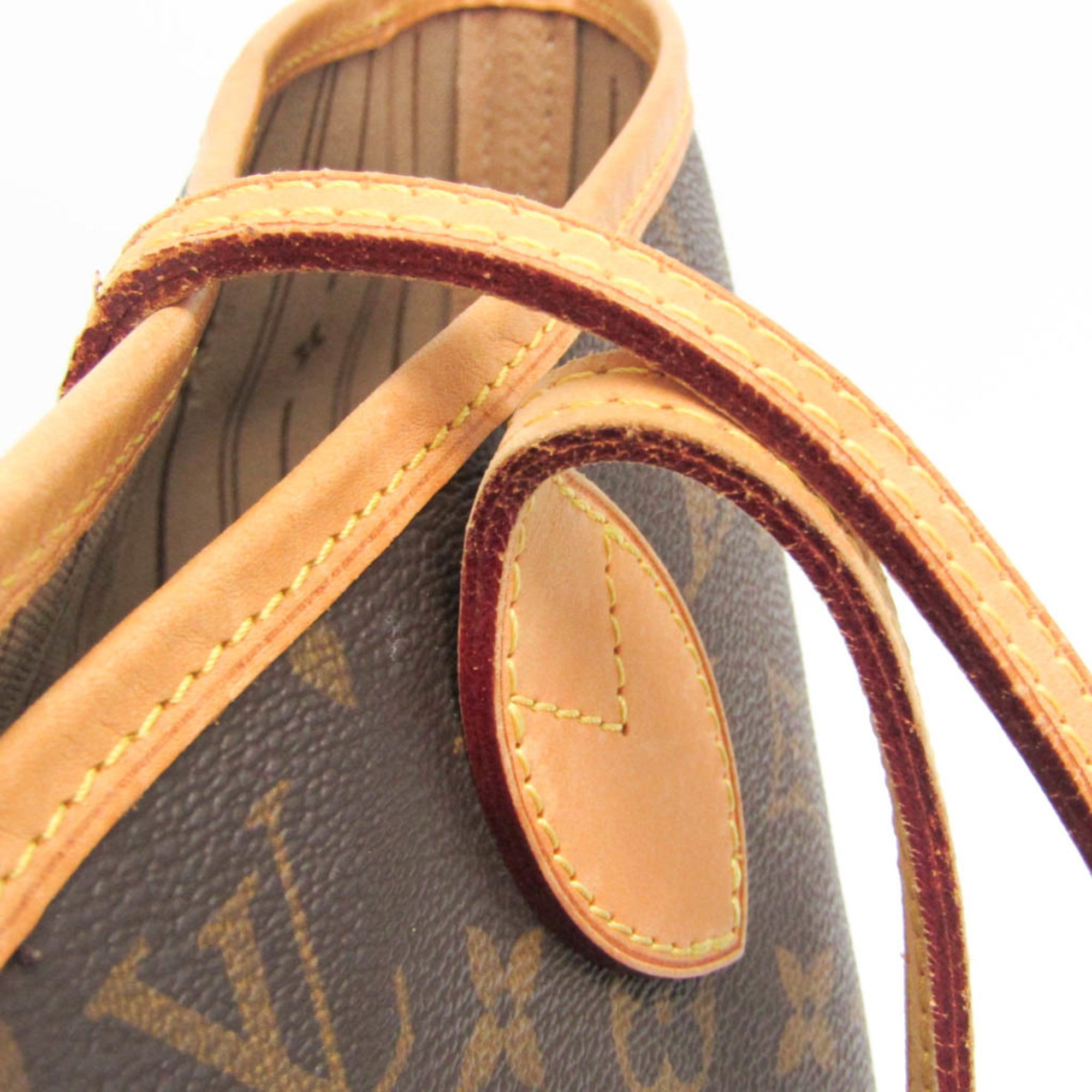 Louis Vuitton Neverfull Monogram Canvas Brown Canvas Tote Bag Bag (Pre-Owned)
