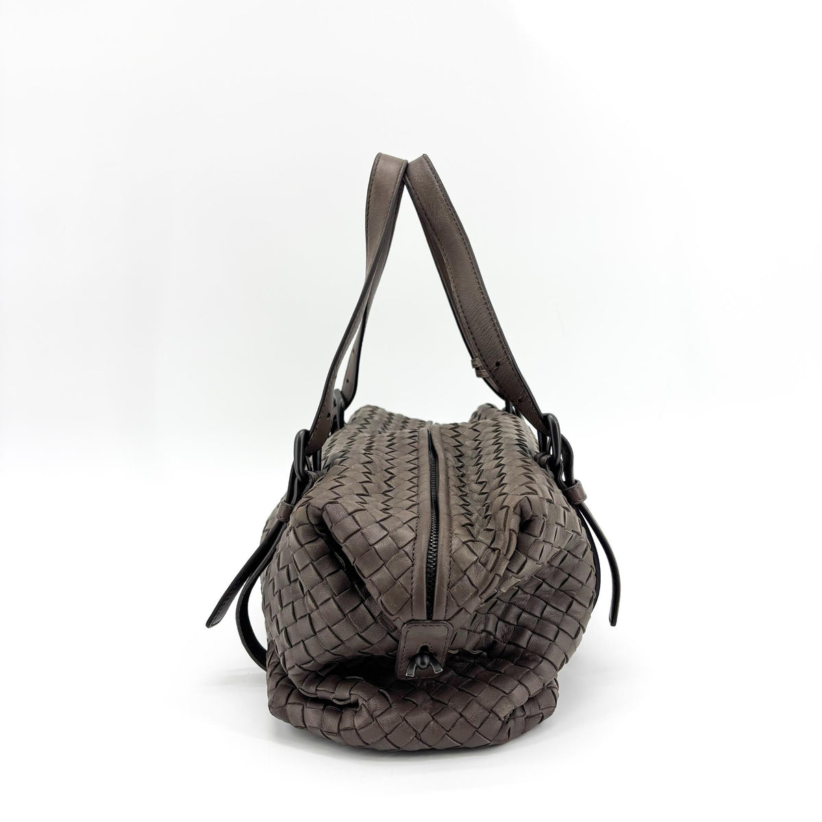 Bottega Veneta Montaigne Handle Intrecciato Nappa Brown Other Handbag (Pre-Owned)