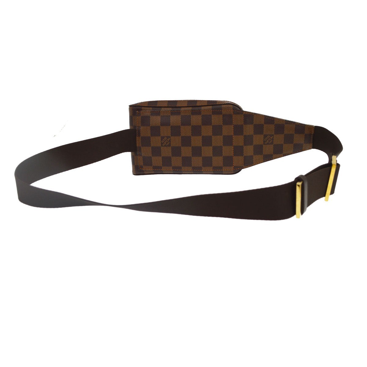 Louis Vuitton Geronimos Waist Damier Ebene Brown Canvas Shoulder Bag Bag (Pre-Owned)