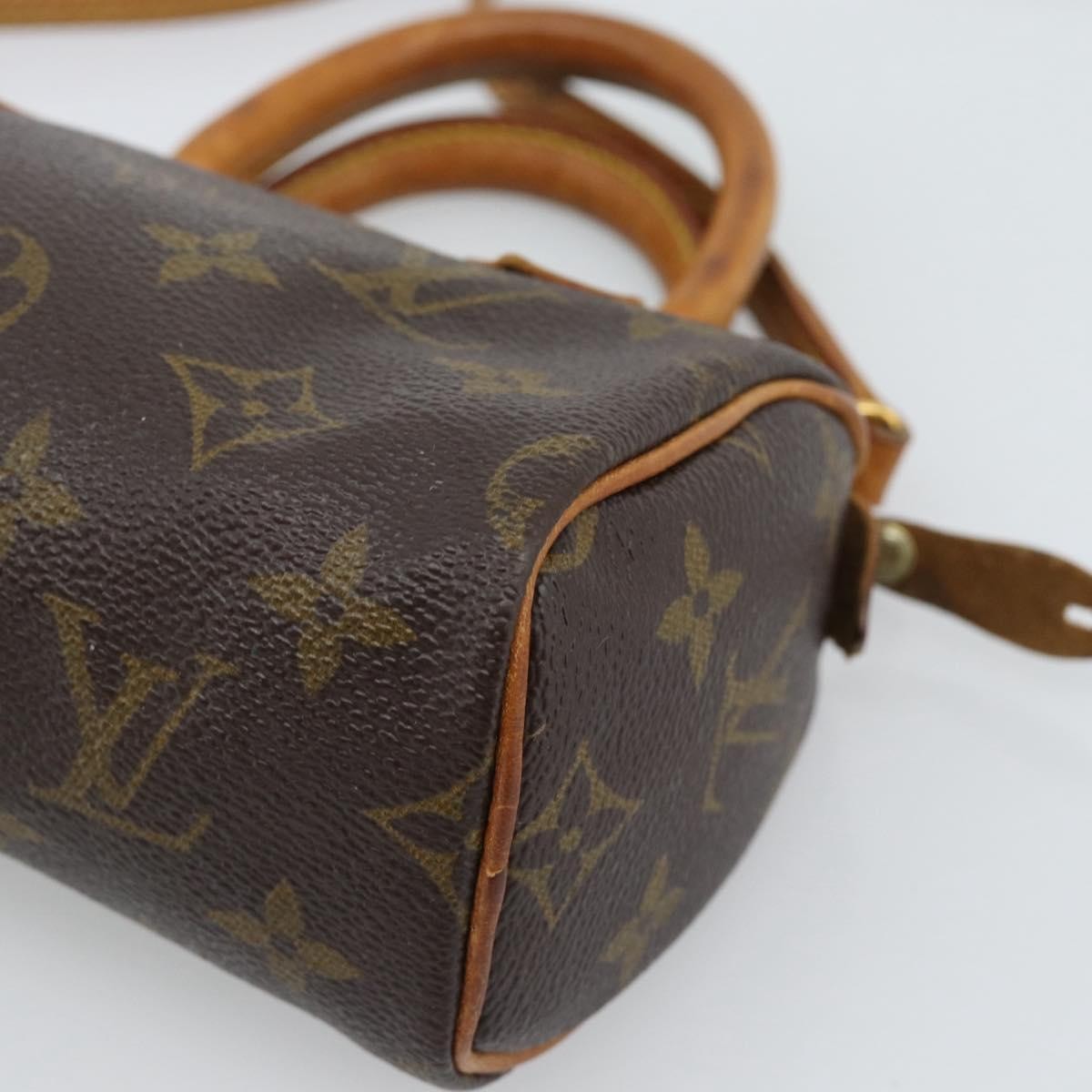 Louis Vuitton Speedy Mini Hl Monogram Canvas Brown Canvas Handbag (Pre-Owned)