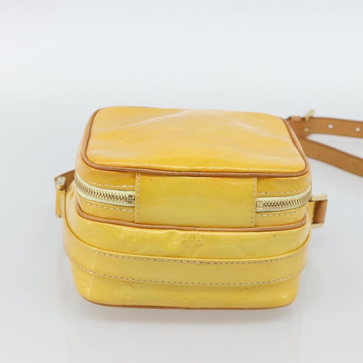 Louis Vuitton Wooster Monogram Vernis Yellow Patent_Leather Handbag (Pre-Owned)